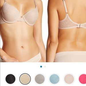 Natori sheer jacquard bra. Comfy and EUC.